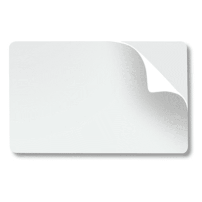 Adhesive backed cards