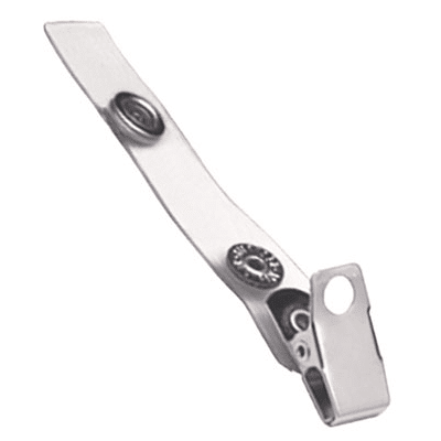 1-Hole Clip with Clear Strap - 2 3/4 - 500 Pack ID Edge
