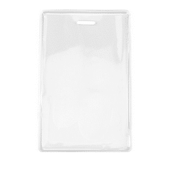 Anti-Print Transfer, Proximity Badge Holder, Data/Credit Card Size, Vertical - 100 Pack