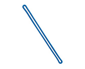 Blue 6" Plastic Loop Strap - 100 Pack