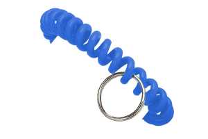 Blue Wrist Coil with Split Ring - 250 Pack
